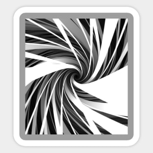 Swirling monochrome funnel Sticker